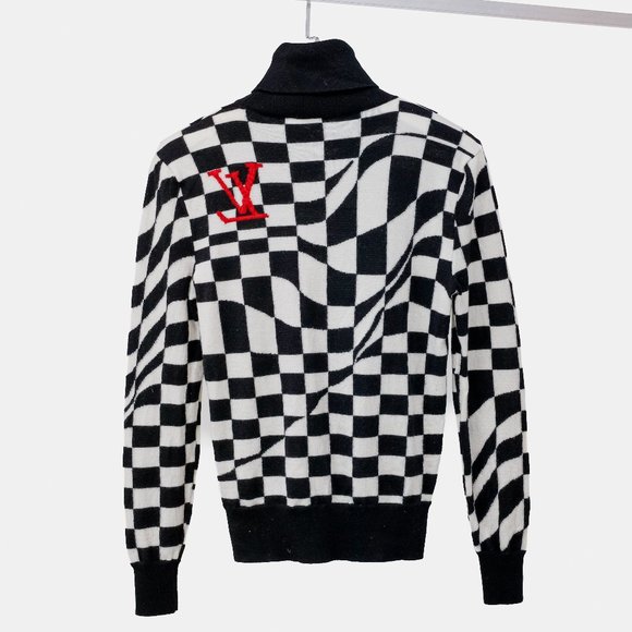 Louis Vuitton Distorted Damier Intarsia Turtleneck - Picture 2 of 11
